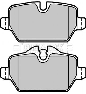 BORG & BECK Комплект тормозных колодок, дисковый тормоз BBP2285